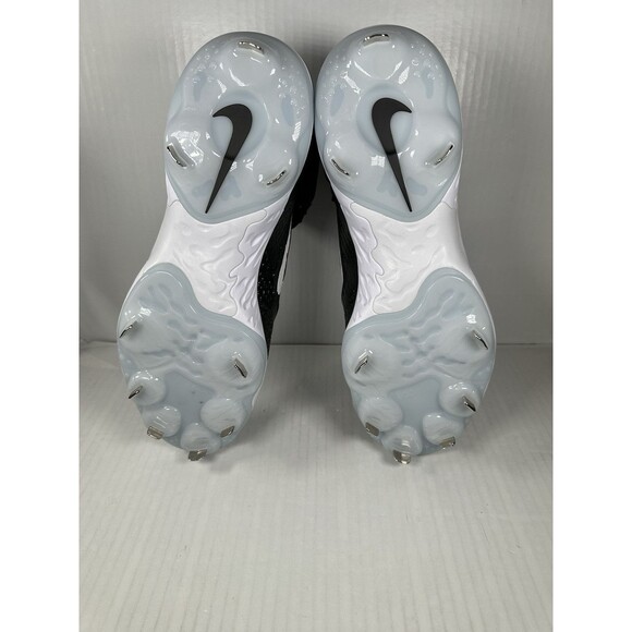 Size 14 Nike Alpha Huarache Elite 4 Mid Men's Black Baseball Cleat DJ6520-001 - Picture 7 of 8